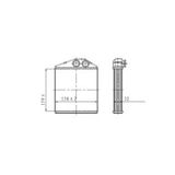 KALORİFER RADYATORU BRAZING (OPEL COMBO / CORSA C / TIGRA 159×158×32 MGA-81139