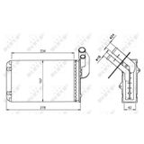 Kalorıfer Radyatoru Clıo I Kangoo Megane I 1,1 / 1,2 / 1,4 / 1,6 / 1,9d 90 98 - Nrf 58836