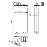 KALORİFER RADYATORU MEKANİK (CITROEN C4 I - PEUGEOT 307 / 307 CC / 307 SW) 245×138×42 MGA-81136