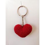 Kalp Amigurumi Organik Anahtarlık Oyuncak