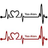 Kalp Atışı Isme Özel Sticker Isim Sticker Oto Sticker Arma