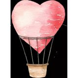 Kalp Balon Duvar Stickerı