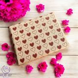 Kalp Baskılı Kraft Pelur /kalpli Pelur Kağıdı / 40 Gr. Kraft Pelur Kağıt / 50X70 cm 10 Adet /