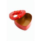 Kalp Boş Kırmızı Metal Kutu 12 cm 99689