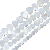 Kalp Çok Renkli Boyalı Sedef Kabuk Boncuk 6-12mm DIY Takı(No.1,12mm)