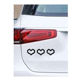 Kalp Desenli Araba Sticker Oto Sticker