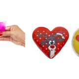 Kalp Emoji Kırmızı Geyik Cep Sobası,El Isıtıcı,2 Adet Sıcak Su Torbası Pvc 9cm