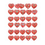 Kalp Emoji Sticker Set 30 Parça Telefon, Tablet, Defter, Laptop Sticker