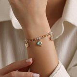 Kalp Fil Yıldız Charm Bileklik