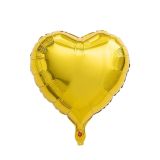 Kalp Folyo Balon Doğum Günü Parti Balonu Gold 24 inc 60 cm