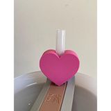 Kalp Model Pipet Süsü – Stanley Termos Uyumlu - Pembe