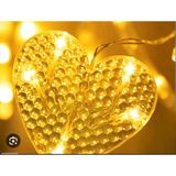 Kalp Perde Led 3m 6 Sıra 12 Adet Kalp Led ışık Gün Işığı MKTB-SST-706