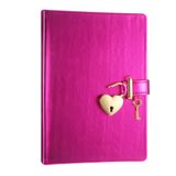 Kalp Şekilli Kilit Günlüğü, Anahtarlı Kızlar için Kilit Günlüğü, Vegan Deri Kapak, Gençler için Sevimli Kilitli Gizli Defter, 13,5x18,5 cm, 320p Victoria's Journals Gizli Günlüğü, Kolej tarafından