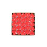 Kalp Şekilli Tealight Mum 100 Adet, Dekoratif Mum, Romantik Ortam Mumu