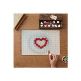 Kalp Şeklinde Dizilmiş Çilekler Tasarımı 240 Parça Ahşap Puzzle Ahşap Kutuda MP00198