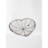 Kalp Şeklinde Tel Dekoratif Sepet (32 * 26 cm)