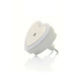 Kalp Tip Otomatik Gece Yanıp Gündüz Sönen Işık Sensörlü Ledli Gece LambasıOtomatik Sensörlü, 4 LED, İç Mekan Kullanımı, 5x5 cm (Beyaz)