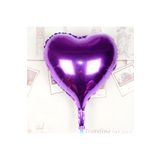 Kalp Uçan Mor 80 cm Folyo Balon
