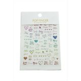 Kalp Yazılı Tattoo Dövme Sticker