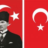 KALPAKLI ATATÜRK ve TÜRK BAYRAĞI