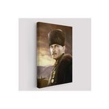 Kalpaklı Mustafa Kemal Atatürk Duvar Tablosu -6448