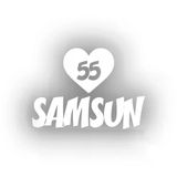Kalpli 55 Samsun Araba Sticker 17X17 Cm Beyaz