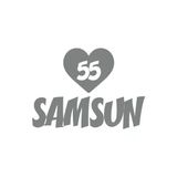 Kalpli 55 Samsun Araba Sticker 17X17 Cm Gri