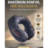 Kalpli Armegeda Visco Seyahat Yastığı 212 Özel 14 Şubat Serisi Mor Antrasit