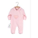 Kalpli Ayıcık Patikli Tulum Pembe - 3 - 6 Ay