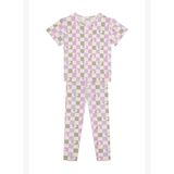 Kalpli Dama Kısa Kollu Tshirt Taytlı Pijama Takımı