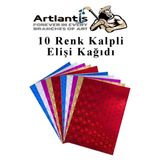 Kalpli Elisi Kagidi A4 10 Renk 1 Paket Kalp El İsi Kagidi 10 Lu Kres Ana Sinifi Okul Oncesi Sinif Malzemesi
