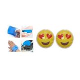 Kalpli Emoji Şekilli Cep Sobası,el Isıtıcı,2 Adet Sıcak Su Torbası Pvc 9cm