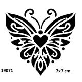Kalpli Kelebek Yapışkanlı Stencil Süsleme Ve Boyama Kalıbı Stencil Kalıp