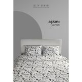 Kalpli Pamuklu Çift Kişilik Nevresim Takımı Özel Kutulu - Beyaz - 220 x 240 cm