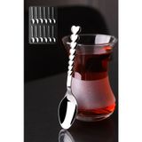 Kalpli Paslanmaz Çelik Çay Kaşığı Seti 12 Adet