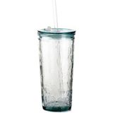Kalpli Pipetli 500 ml Beyaz Bardak, Şık ve Kullanışlı Içecek Kabı - Seçenek 1