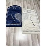 Kalpli Seccade Eşli Çift Seccade Tesbihli Gelin Damat Bohçası Hediyelik Çeyizlik - 70 x 120 cm - Bej