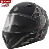 Kaly Scoyco Motosiklet Kaskı 868 Space Çene Açılır Kask - Çok Renkli
