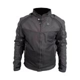 Kaly x Speed X-Evo Fileli Yazlık Motosiklet Montu Siyah - 4XL - Renkli