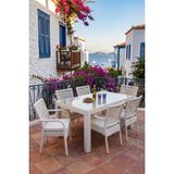 Kalyon Home Garden Ibiza Rattan 90X160 Bahçe&balkon&teras Masa Takımı - Krem