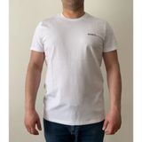 Kamal Siyah Erkek T-Shirt Bisiklet Yaka, Premium Kumaş, Minimalist Stil - Beyaz