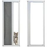 Kamataş Akordeon Pilise Yırtılmaz Ped Kedi Tüllü Kapı Sineklik Beyaz (90X210) Istenilen Ölçüde