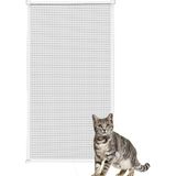 Kamataş Kedi Tüllü Sabit Sök Tak Papuçlu Pencere (Max 70X130) Sinekliği Beyaz, Özel Ölçü Verebilirsin