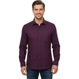 Kamer Erkek Büyük Beden Kışlık Uzun Kol Gömlek 3773 BGL-ST04802 - Bordo - 4XL