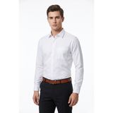 Kamer Erkek Büyük Beden Klasik Tek Cepli Uzun Kol Gömlek 3401 BGL-ST05530 - Beyaz - 5XL