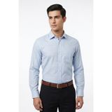 Kamer Erkek Büyük Beden Klasik Tek Cepli Uzun Kol Gömlek 4047 BGL-ST05528 - Mavi - 5XL