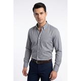 Kamer Erkek Büyük Beden Klasik Tek Cepli Uzun Kol Gömlek 4069 BGL-ST05529 - Lacivert - 5XL