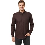 Kamer Erkek Kışlık Uzun Kol Tek Cepli Gömlek BGL-ST04820 - Açık Kahverengi - 2XL