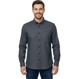 Kamer Erkek Kışlık Uzun Kol Tek Cepli Gömlek BGL-ST04820 - Gri - 2XL
