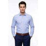 Kamer Erkek Klasik Tek Cepli Uzun Kol Gömlek 4039 BGL-ST05500 - Mavi